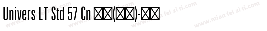 Univers LT Std 57 Cn 普通(西方)字体转换